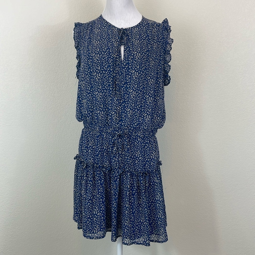 Pinch women’s print dress with ruffle tiers elastic waist size medium